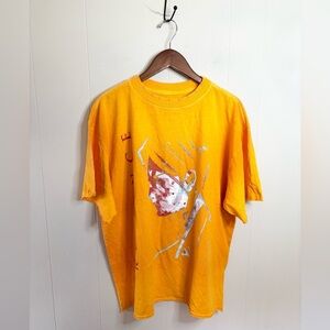 My Chemical Romance orange distressed crewneck t shirt oversized M